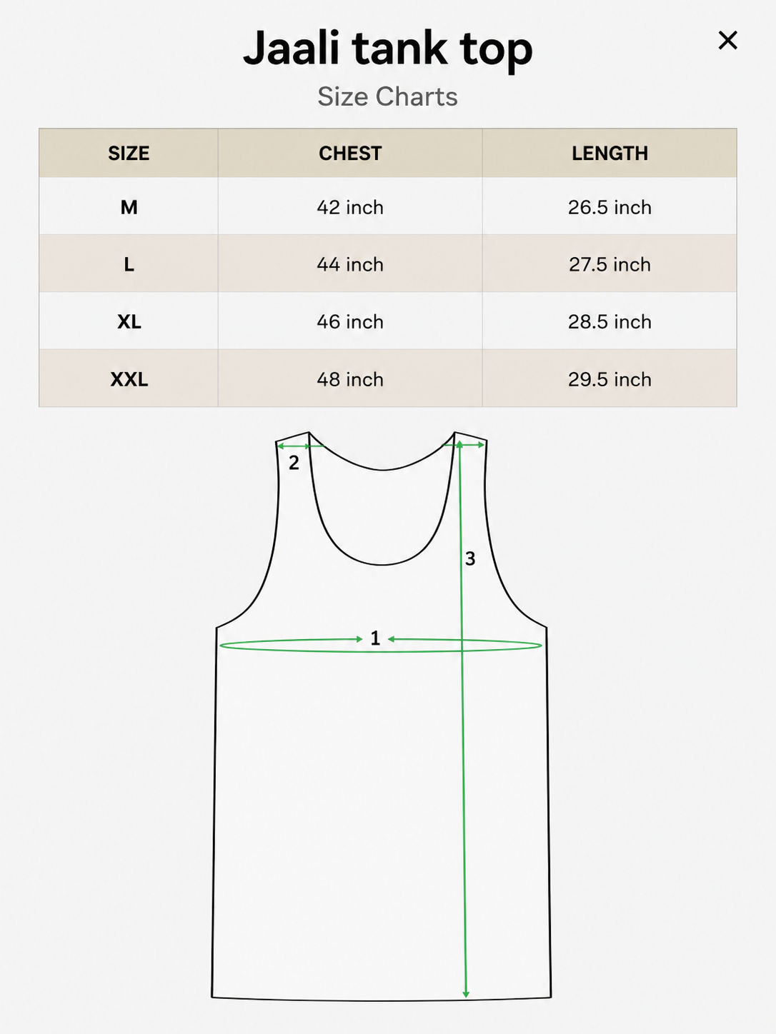 Jaali tank top